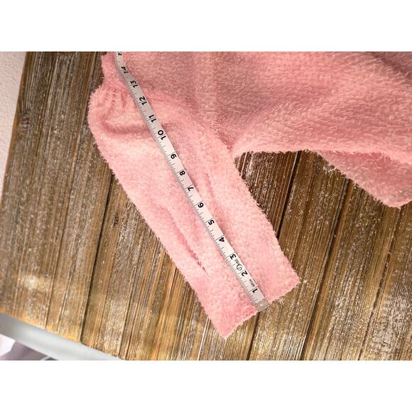 Y2K Heart Breakers for Mervyn’s Pink Textured Fuzzy Blouse Puff Sleeve Top M - Picture 9 of 9